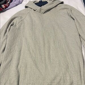 Apana Cream Textured Hoodie